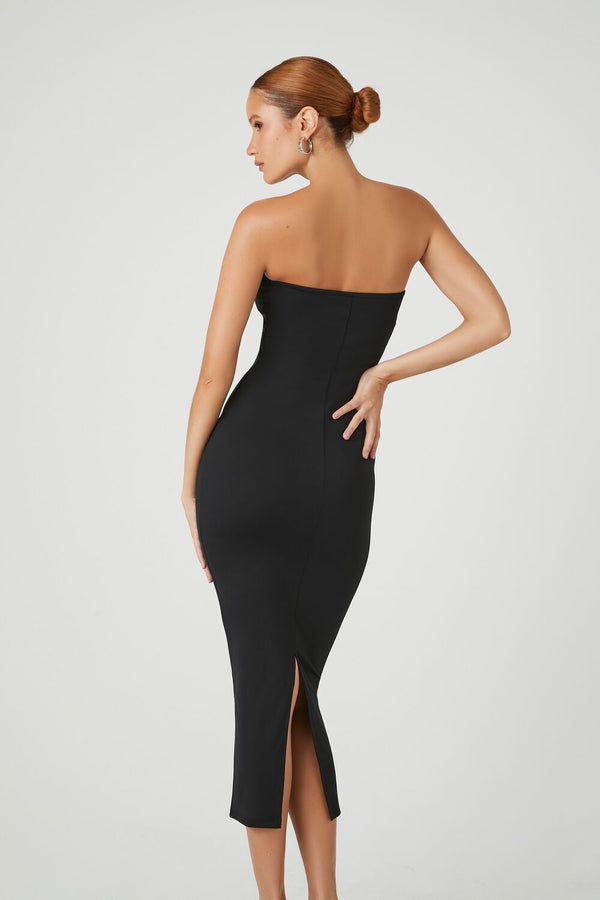 Forever 21 Contour Sculpt Bodycon Tube Midi Dress