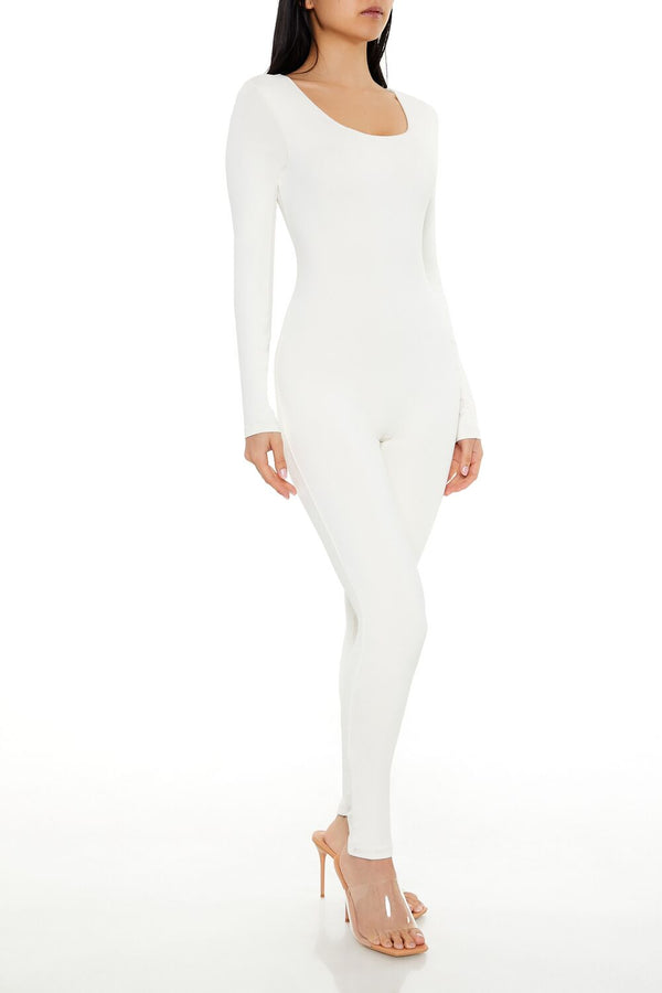 Forever 21 Contour Sculpt Long-Sleeve Jumpsuit