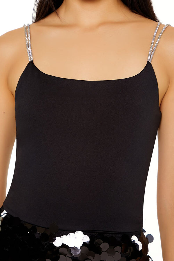 Forever 21 Contour Sculpt Metallic-Strap Cami