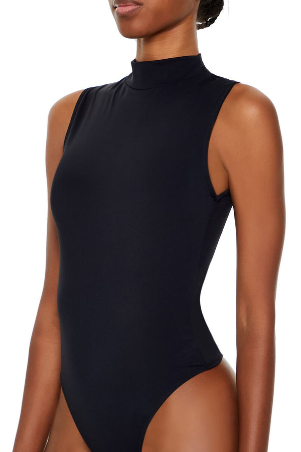 Forever 21 Contour Sculpt Mock Neck Bodysuit