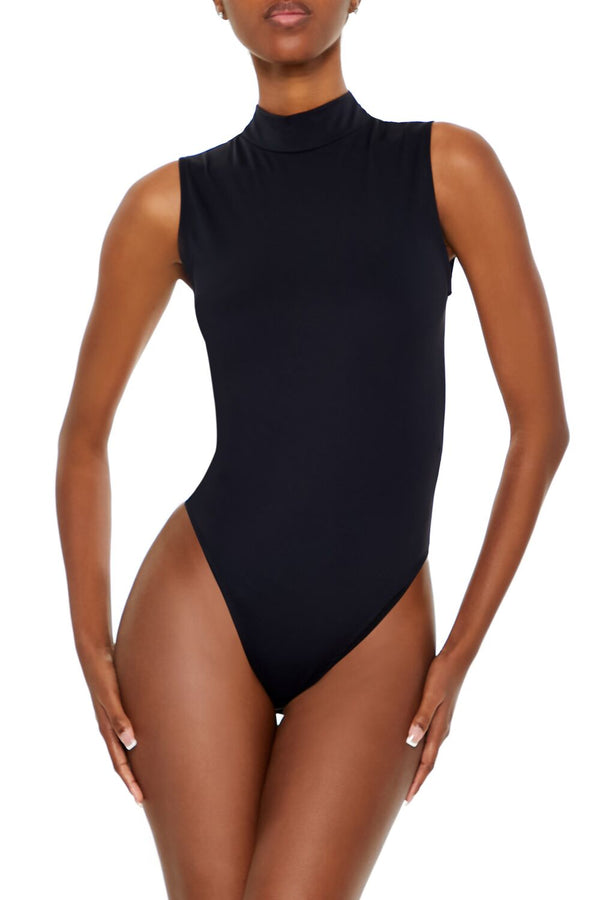 forever 21 Contour Sculpt Mock Neck Bodysuit