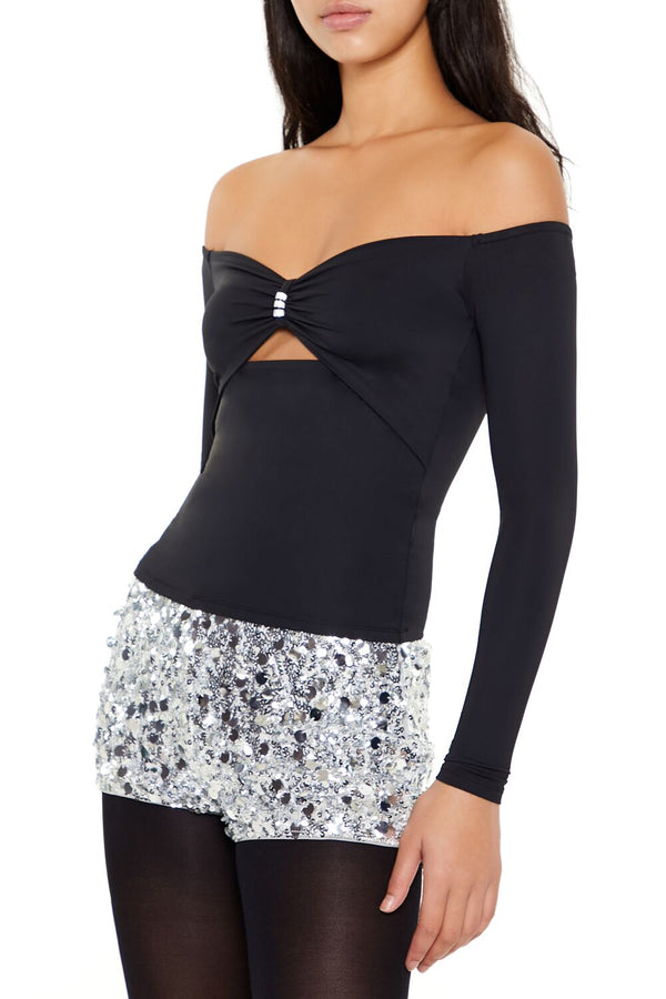 Forever 21 Contour Sculpt Off-the-Shoulder Top