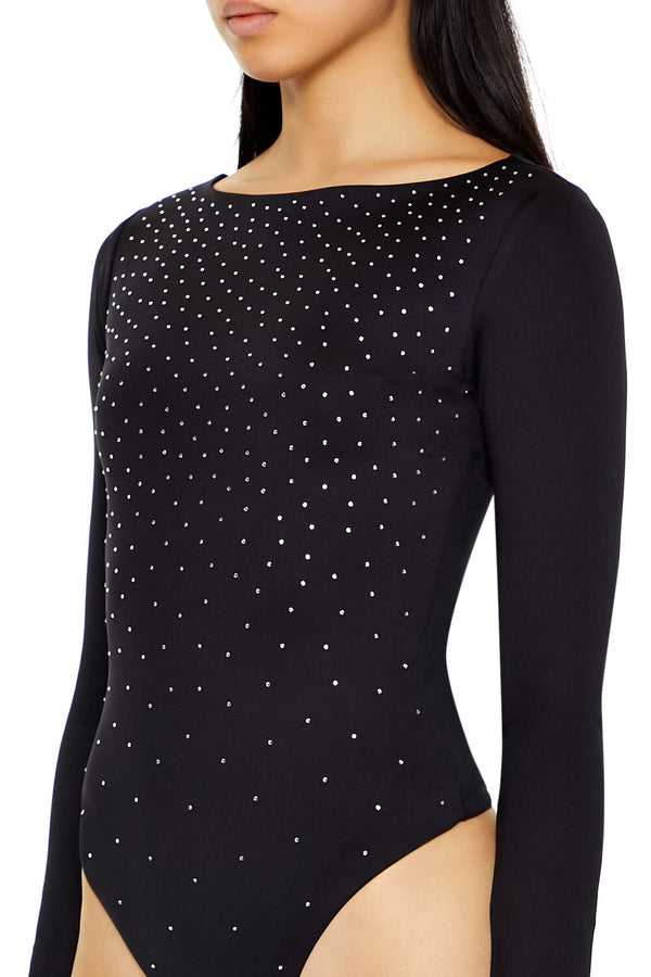 Forever 21 Contour Sculpt Rhinestone Bodysuit