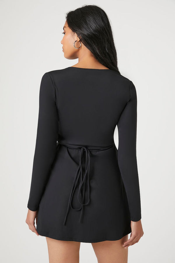 Forever 21 Contour Sculpt Wrap Mini Dress