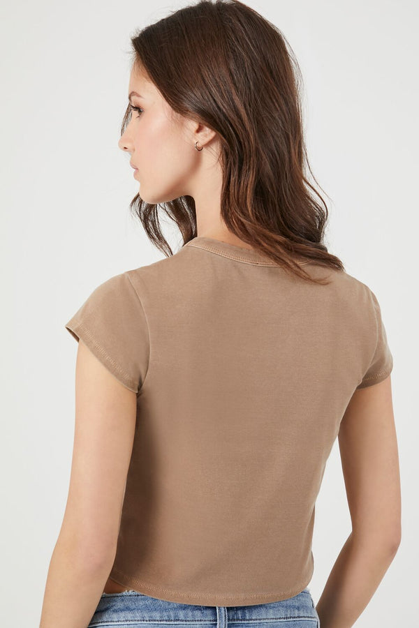 Forever 21 Cotton-Blend Crew Tee