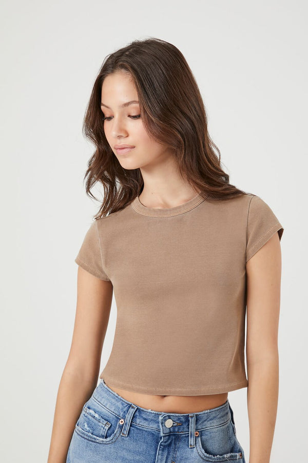 forever 21 Cotton-Blend Crew Tee