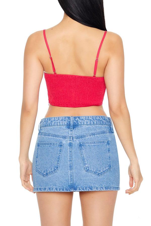 Forever 21 Crisscross Bustier Cropped Cami