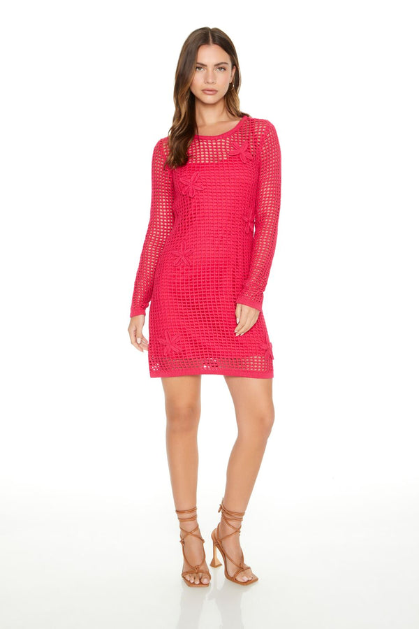 Forever 21 Crochet Flower Combo Dress