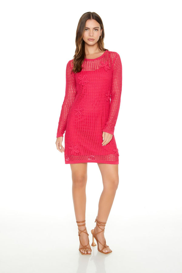 forever 21 Crochet Flower Combo Dress