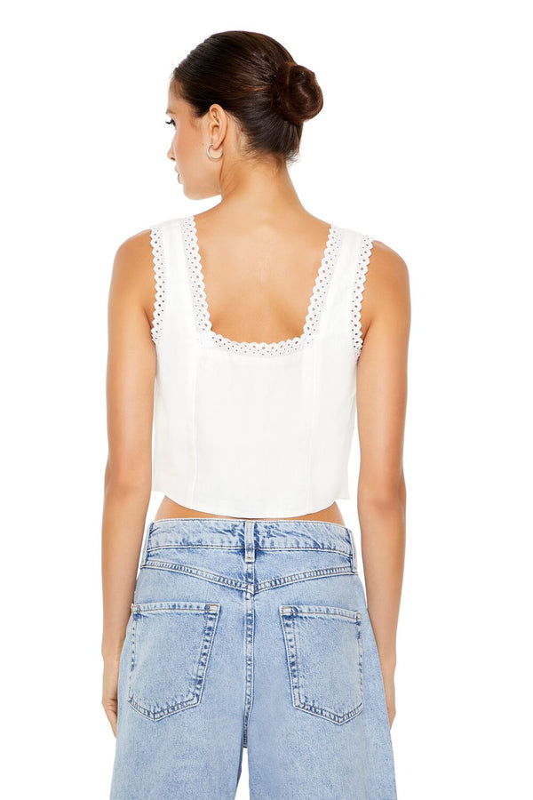 Forever 21 Crochet-Lace Crop Top