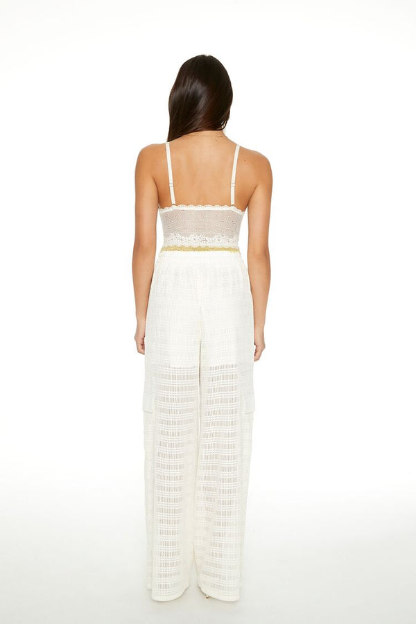 Forever 21 Crochet Striped Cargo Pants