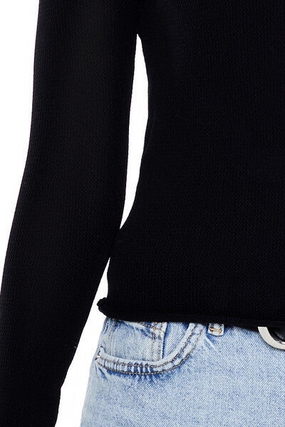 Forever 21 Cropped Boat-Neck Sweater