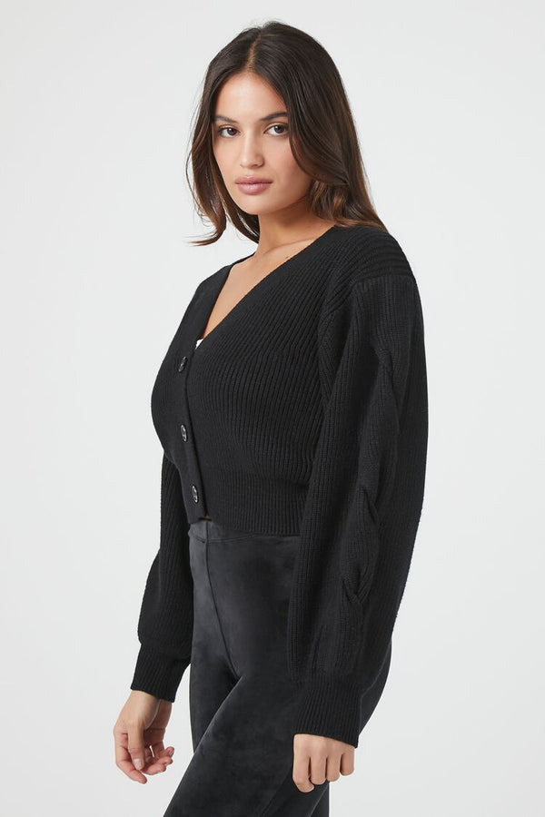 Forever 21 Cropped Cardigan Sweater