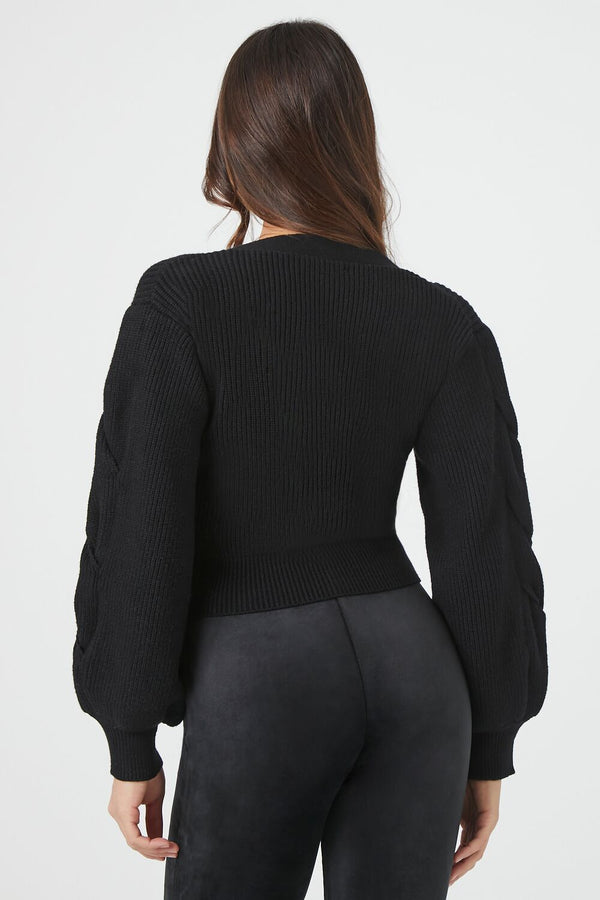 Forever 21 Cropped Cardigan Sweater