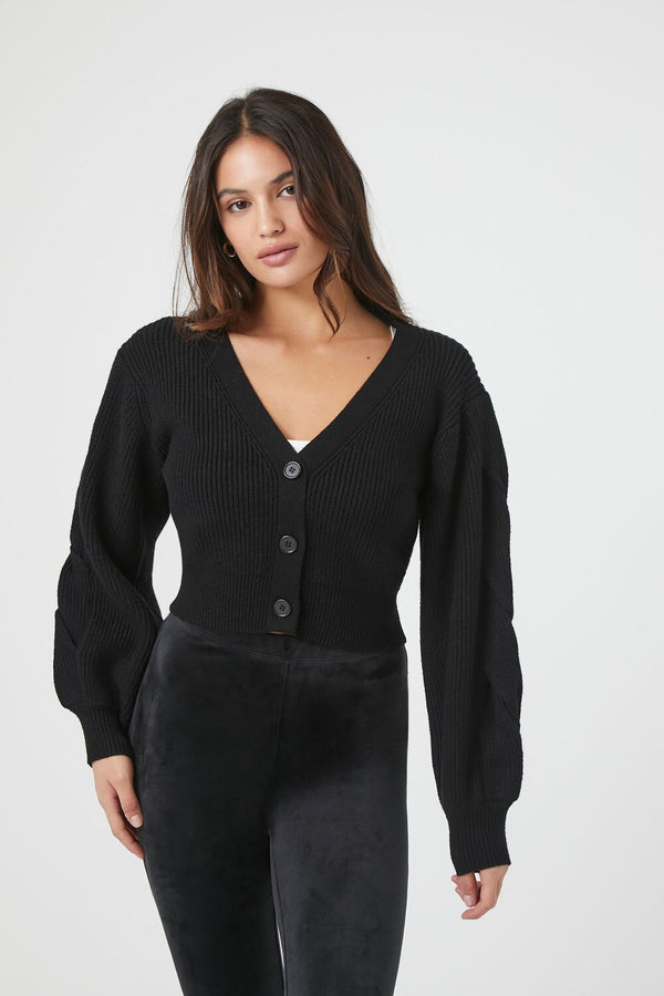 forever 21 Cropped Cardigan Sweater