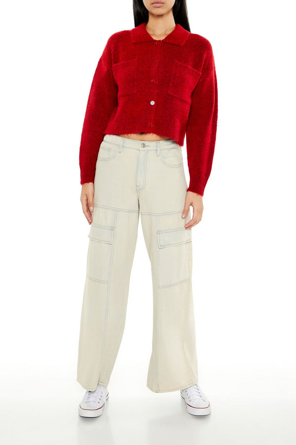 Forever 21 Cropped Cardigan Sweater