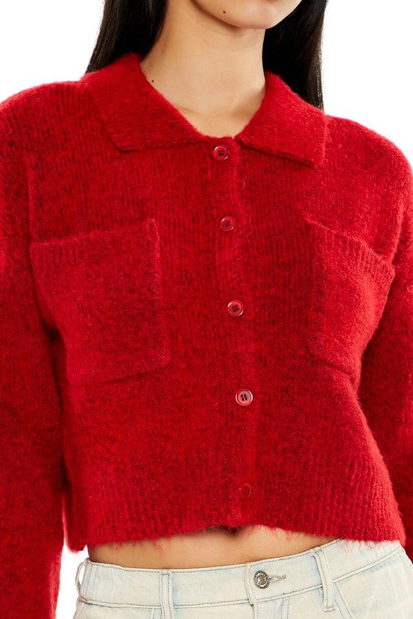 Forever 21 Cropped Cardigan Sweater