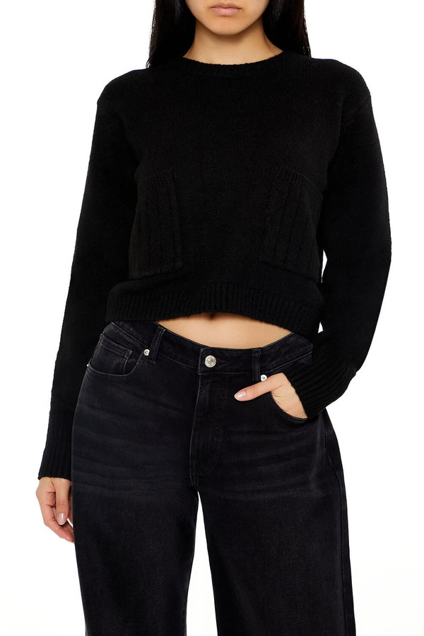 forever 21 Cropped Crew Sweater