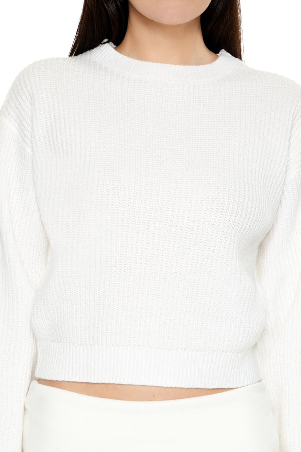 Forever 21 Cropped Drop-Sleeve Sweater