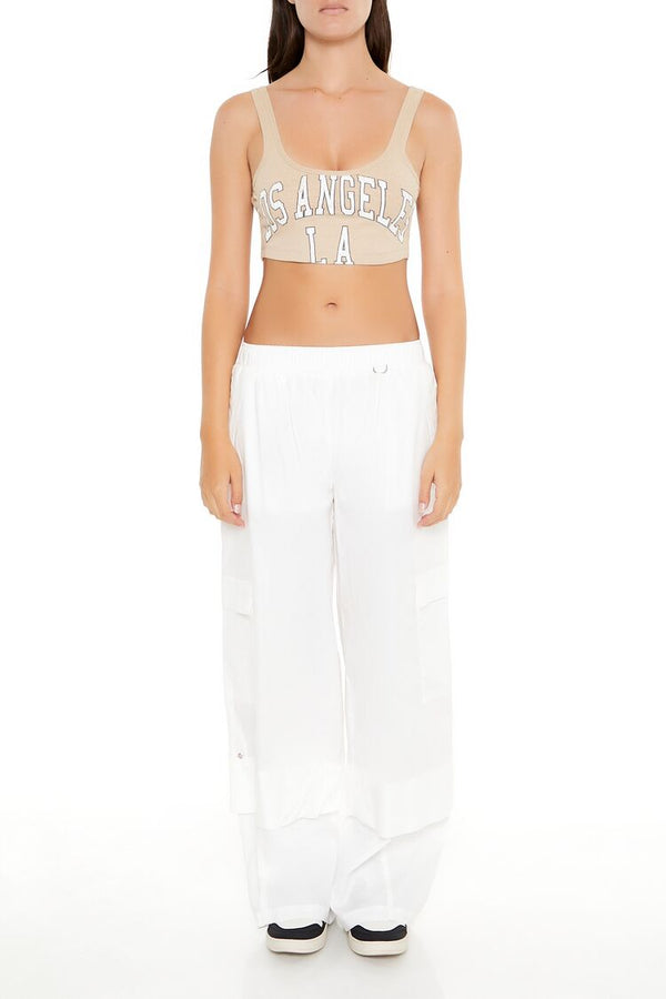 Forever 21 Cropped Los Angeles Graphic Tank Top