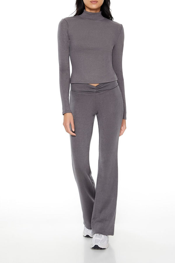 Forever 21 Cropped Mock Neck Top