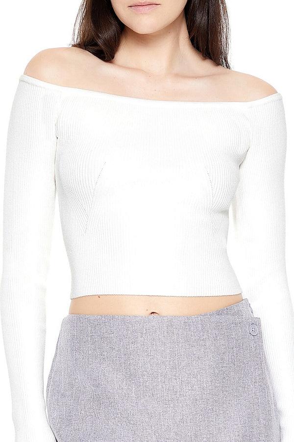 Forever 21 Cropped Off-the-Shoulder Sweater