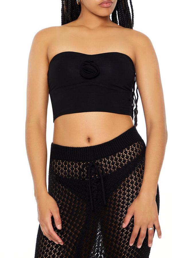 forever 21 Cropped Sweetheart Tube Top