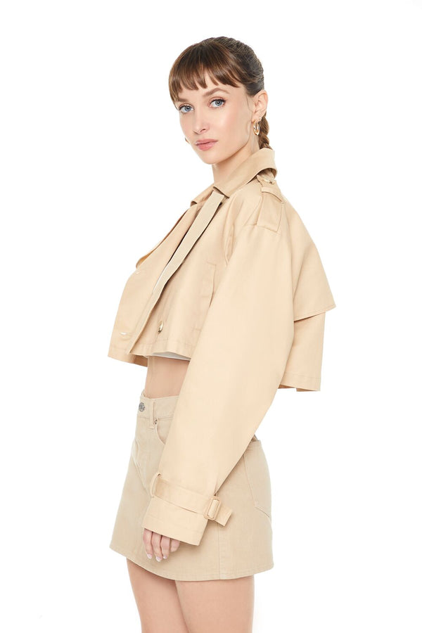 Forever 21 Cropped Trench Jacket