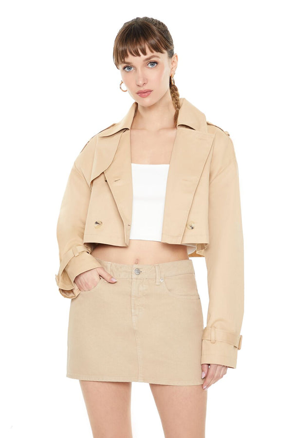 forever 21 Cropped Trench Jacket