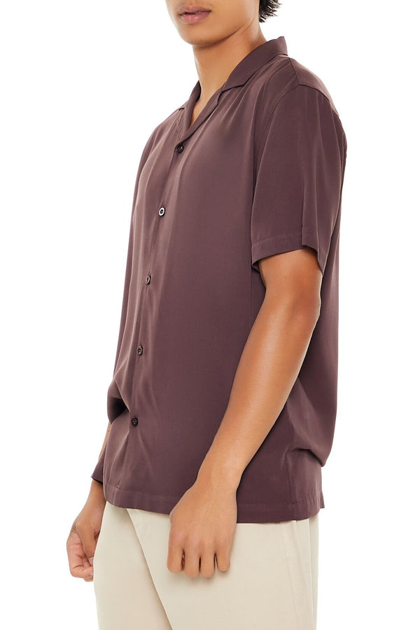 Forever 21 Cuban Collar Short-Sleeve Shirt