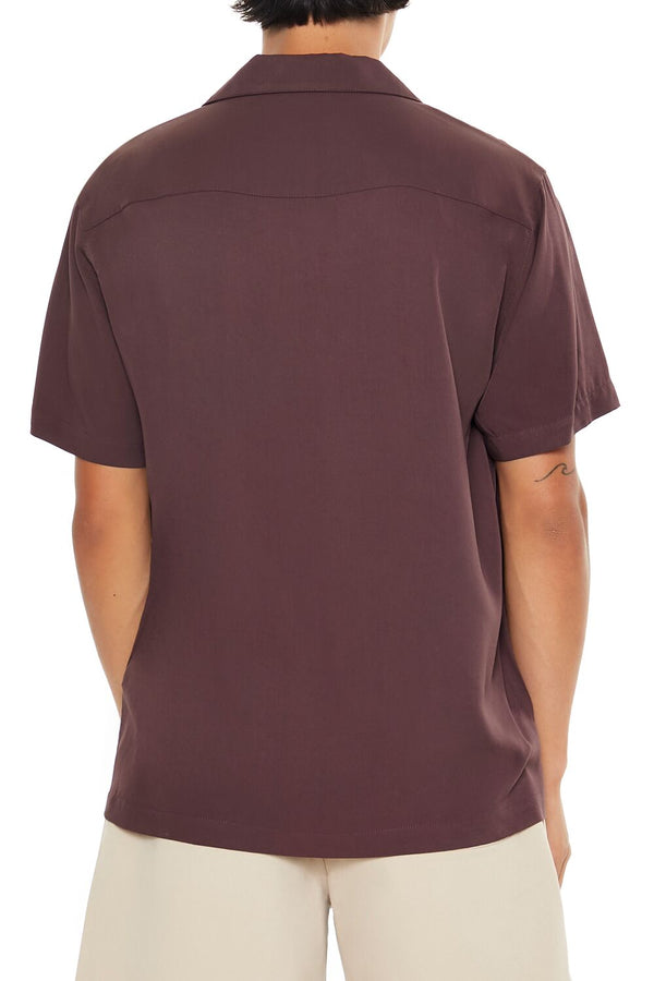 Forever 21 Cuban Collar Short-Sleeve Shirt