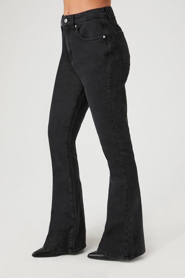 Forever 21 Curvy Mid-Rise Flare Jeans