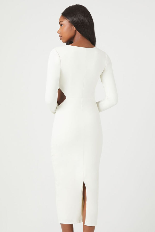 Forever 21 Cutout Long-Sleeve Midi Dress