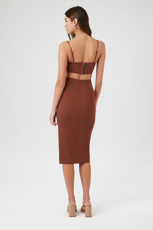 Forever 21 Cutout Midi Cami Dress