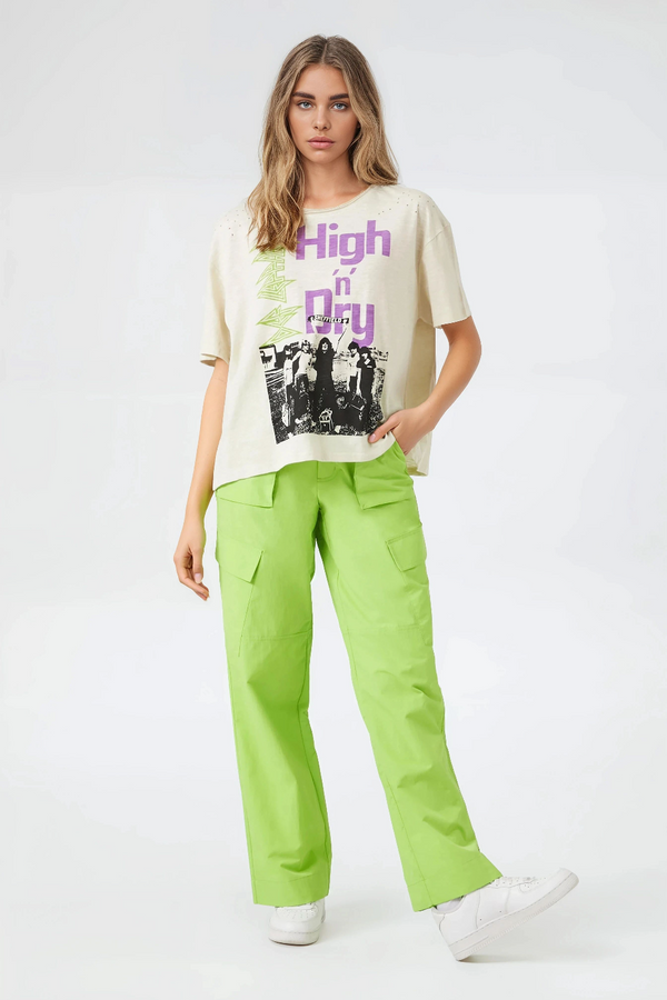 Forever 21 Def Leppard High N Dry Graphic Tee