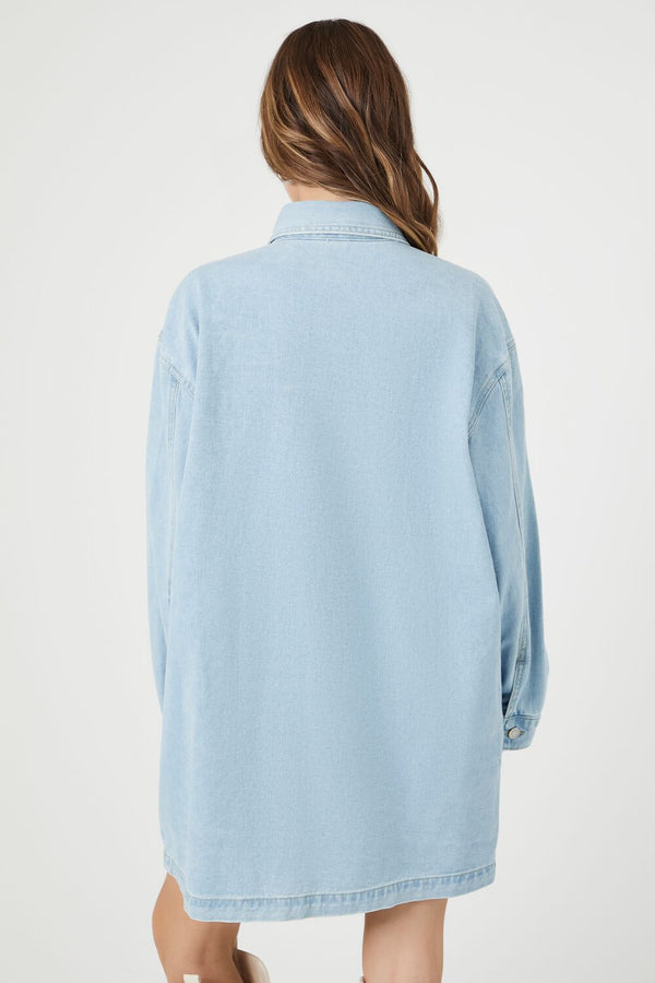 Forever 21 Denim Mini Shirt Dress
