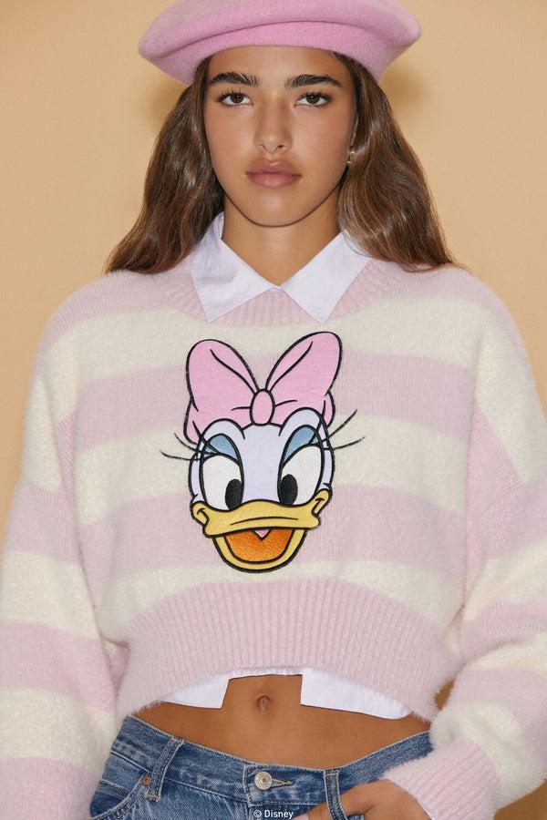 Forever 21 Disney Daisy Duck Cropped Sweater