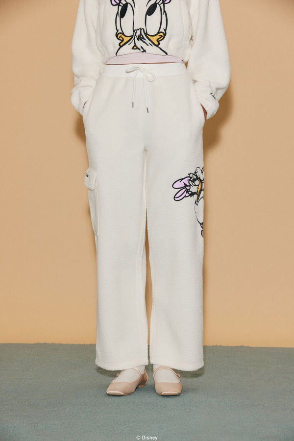 Forever 21 Disney Daisy Duck Faux Shearling Pants