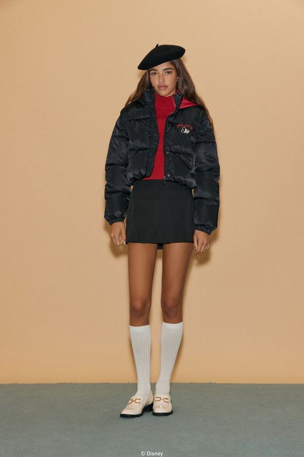 Forever 21 Disney Mickey Mouse Puffer Jacket