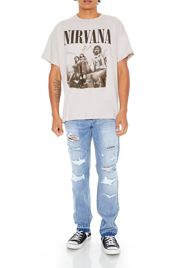 Forever 21 Distressed Nirvana Graphic Tee