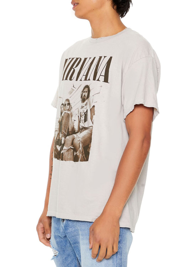 Forever 21 Distressed Nirvana Graphic Tee