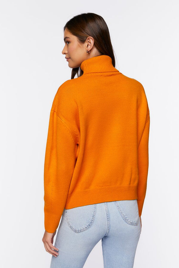 Forever 21 Drop-Sleeve Turtleneck Sweater