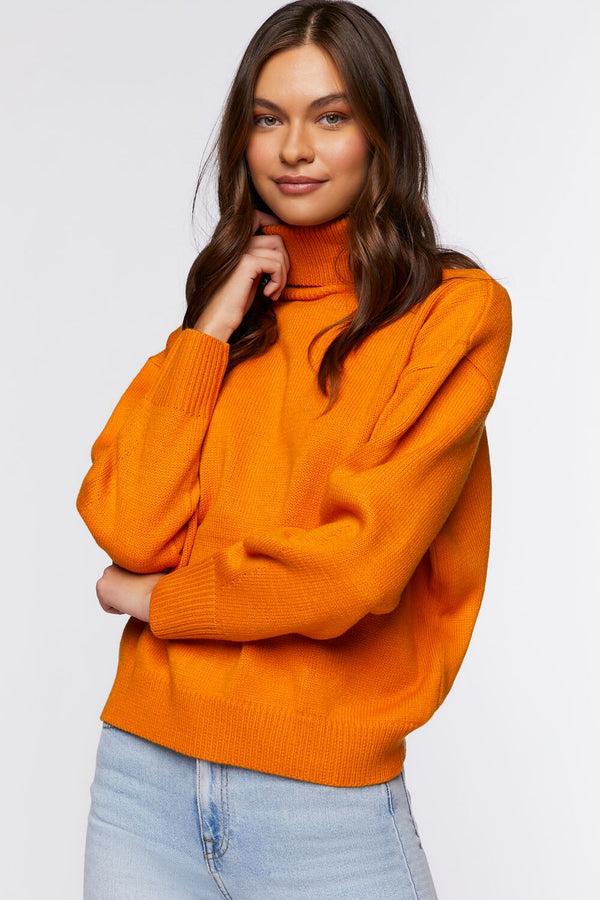 forever 21 Drop-Sleeve Turtleneck Sweater