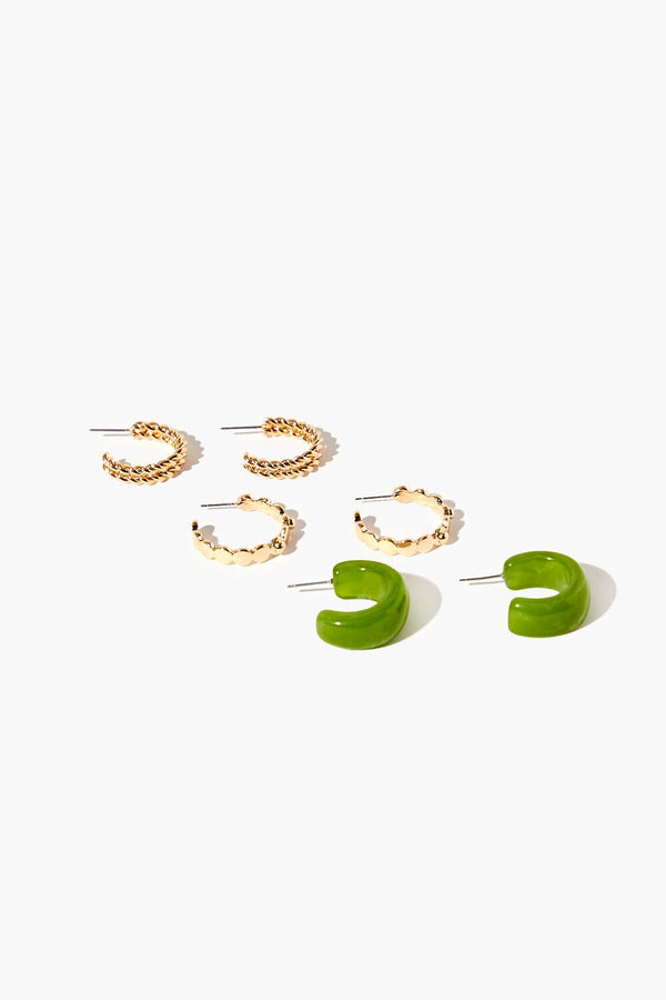 forever 21 Dual-Twist Hoop Earring Set