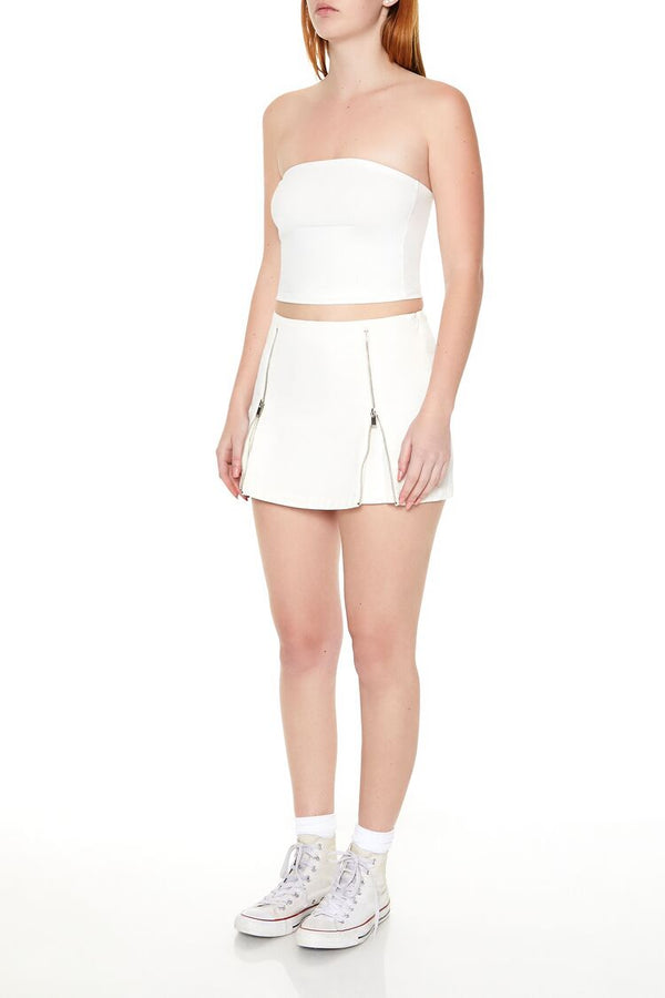 Forever 21 Dual-Zip Mini Skirt