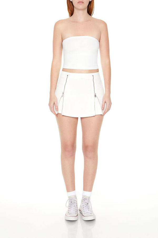 forever 21 Dual-Zip Mini Skirt