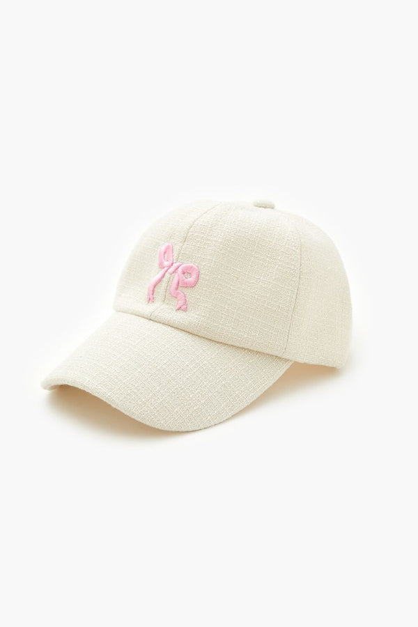Forever 21 Embroidered Bow Baseball Cap