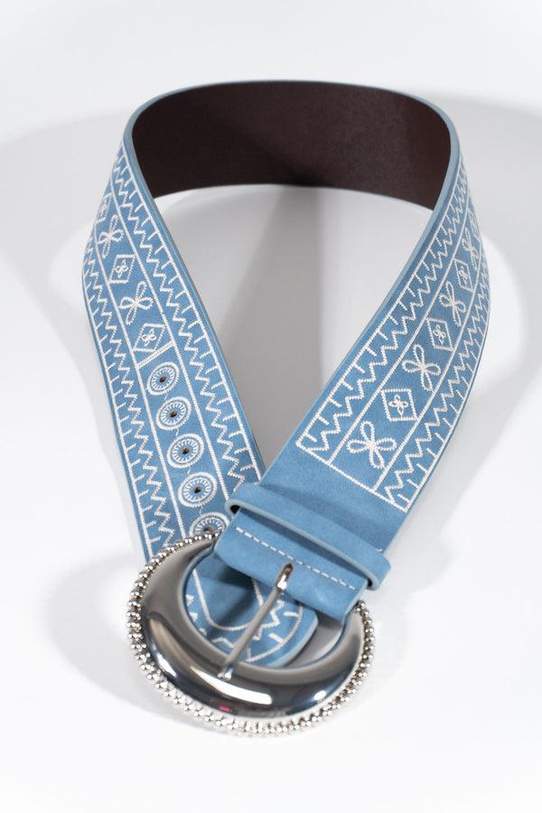 Forever 21 Embroidered Faux Leather Belt