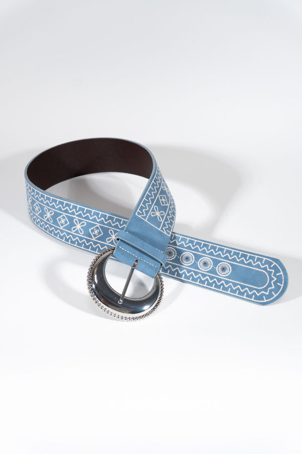 forever 21 Embroidered Faux Leather Belt