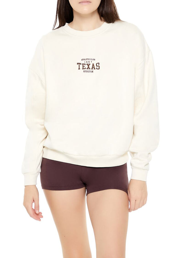 forever 21 Embroidered Texas Pullover